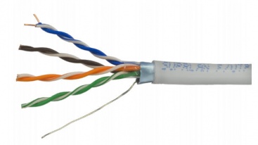 Кабель UTP 5E 4x2xAWG24 OUTDOOR, с тросом, медь, test 100м (305м/бухта) (06-522) ELETEC