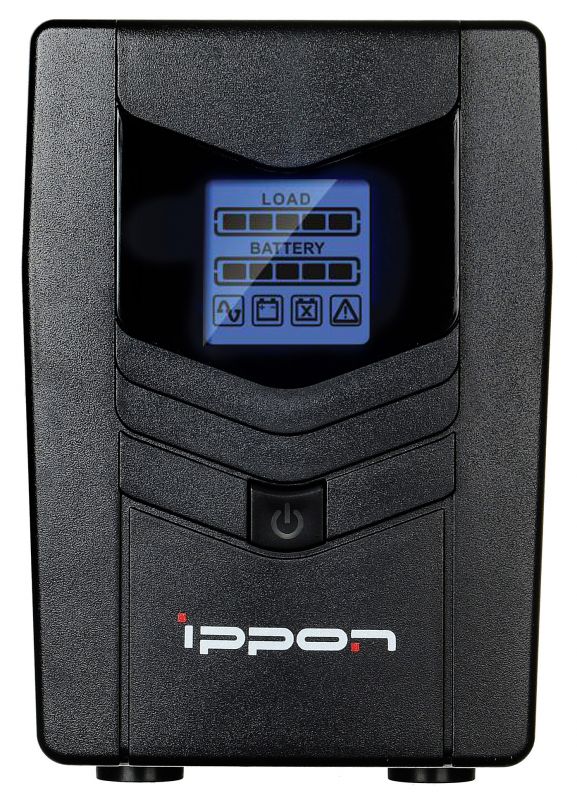 ИБП Ippon Back Power Pro LCD 600 черный