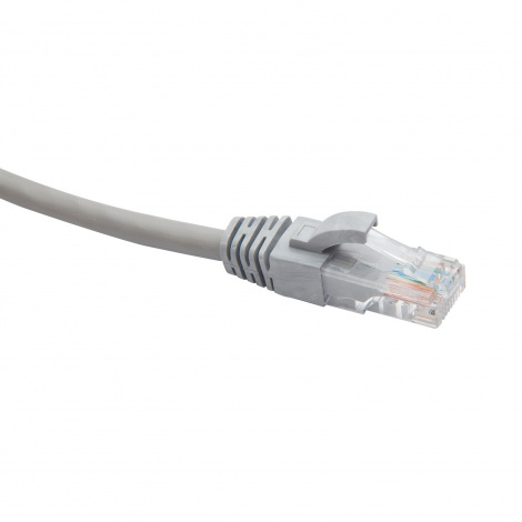 RJ45-RJ45 F/UTP Cat.5e LSZH нг(А)-HF (DR-191005), Патч-корд (коммутационный шнур), 0.5м, серый