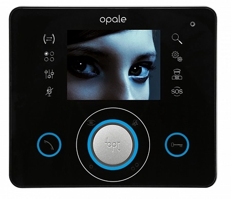 BPT OPALE BLACK Абонентское устройство OPALE с цветным дисплеем 3,5&quot; и сенсорными клавишами