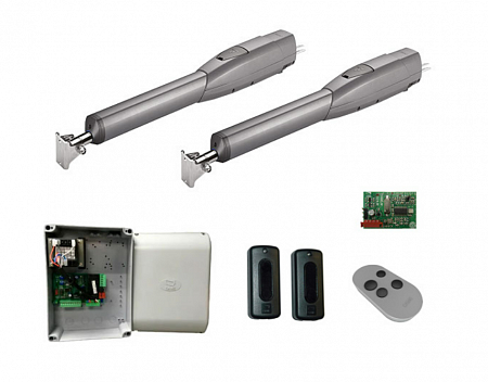 CAME &quot;COMBO Classico ATS30AGM&quot; (8K01MP-038) Комплект автоматики для распашных ворот до 800кг/3м, интенс. 50%, в составе: привод ATS30AGM (2шт), блок управления 002ZF1N, приемник 001AF43S, брелок TOP44RBN (806TS-0270), фотоэлементы 001DIR10