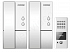COMMAX DP-LA01M/S Комплект из 2-х трубок, подключение внешнего ПУ, открывание эл.замка, вызов трубка-трубка и тубка-внешнее ПУ, питание 220В (мастер)