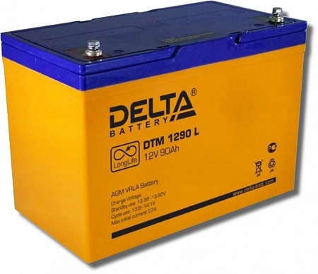 Аккумулятор DTM1290L, 12В, 90А/ч