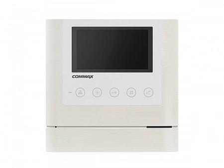 COMMAX CDV-43M (Mirror)  Монитор цветного видеодомофона,4,3&quot;, TFT LCD, PAL/NTSC, накладное крепление, подключение  2-х вызывных блоков и трубки DP-4VHP, вызов и связь &quot;трубка-монитор&quot;, AC 110-240В, цвет: белый