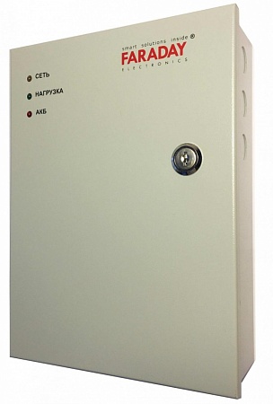 Faraday UPS 75W BOX (металл) Блок бесперебойного питания, 13.8В, 5.5А, для АКБ 18А/ч автоматическая защита от КЗ, перегрузки, переполюсовки и низкого разряда АКБ