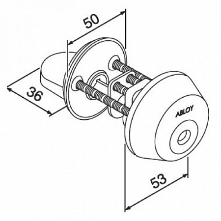 Abloy CY028C/111008 ключ-ручка